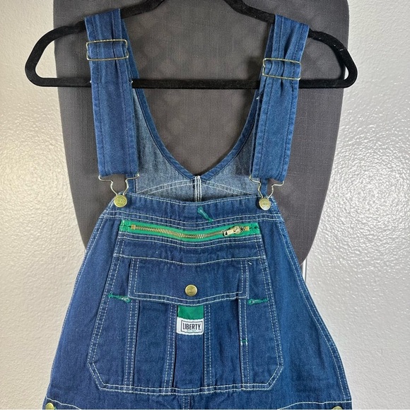 Liberty Men's Stonewashed Denim Bib Overall 100% Cotton Size 36x30 - Picture 5 of 9